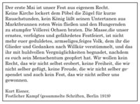 Rede Kurt Eisners zur Bedeutung der Maifeiern