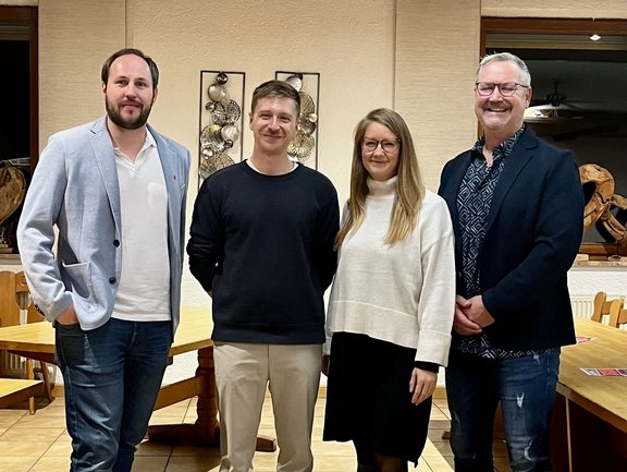 Tobias Gruber, Vorsitzender ver.di OV Schwandorf, Richard Ertl, Referent; Katja Ertl, DGB-Organisationssekretärin, Wolfgang Kurzendorfer, Vorsitzender DGB KV Schwandorf